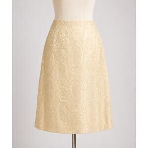 Tina Hagen | Gold Lace Pencil Skirt Mini 8